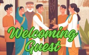 Welcoming guest